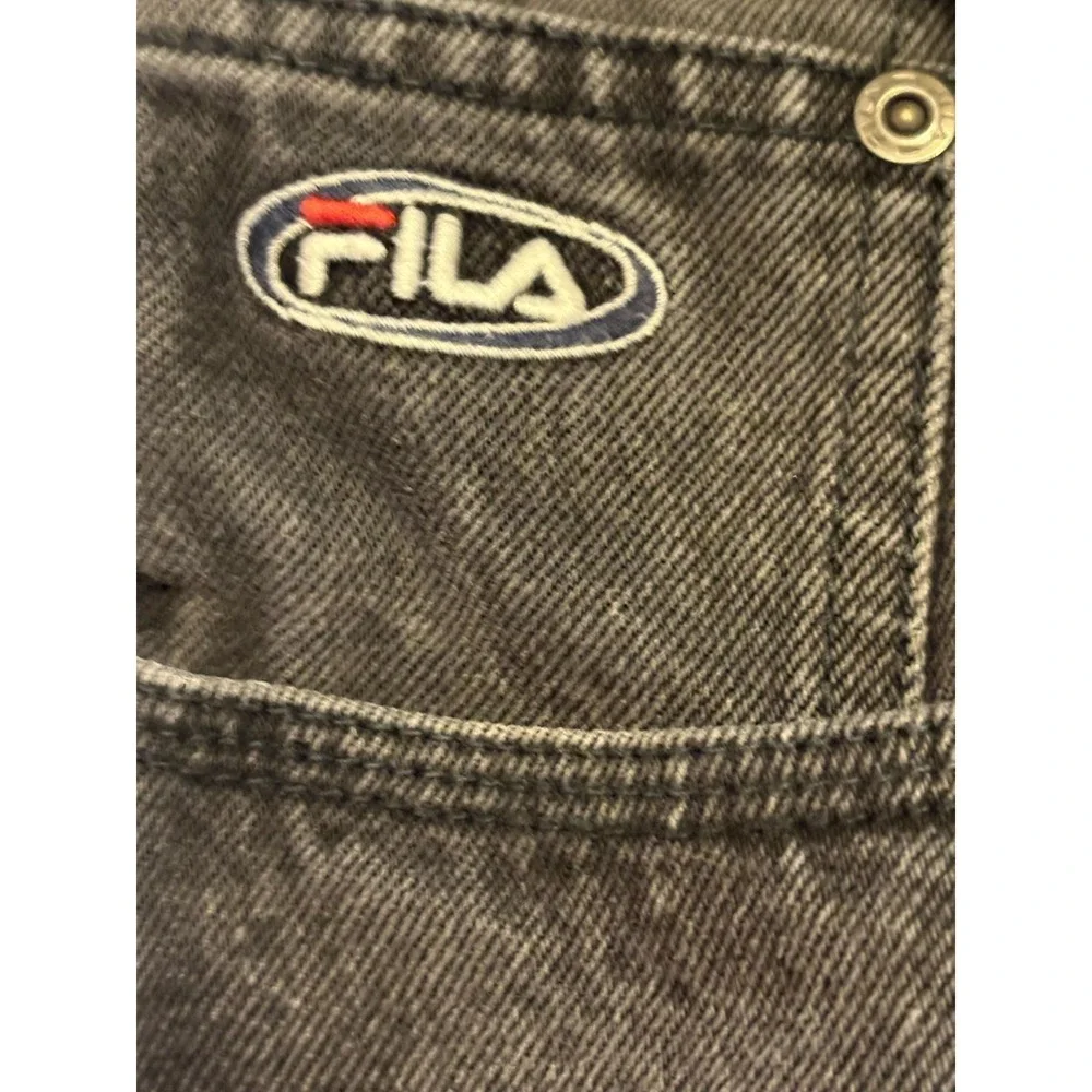 Fila Vintage‎ Men's Denim Shorts Size 36 Retro Jean Style Dark Grey/Black